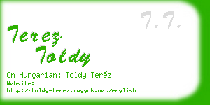 terez toldy business card